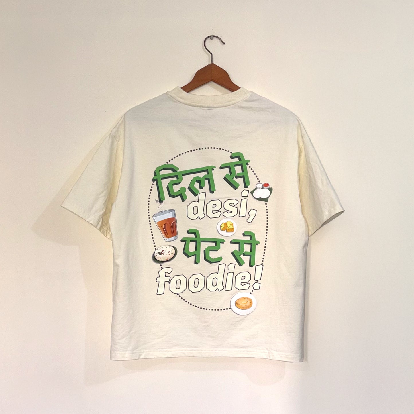 Dil Se Desi, Pet Se Foodie Oversized T-Shirt