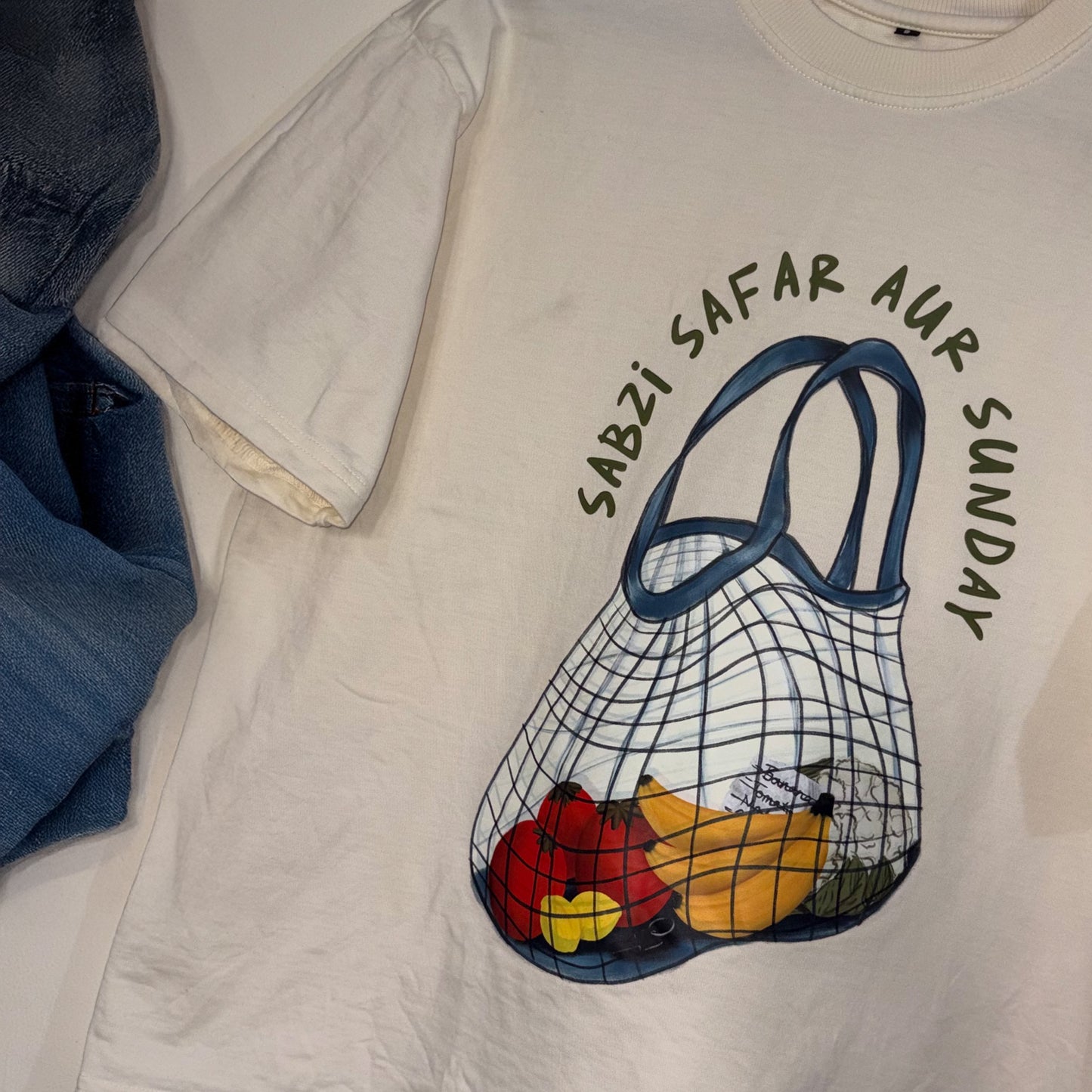 Sabzi, Safar aur Sunday Oversized T-Shirt